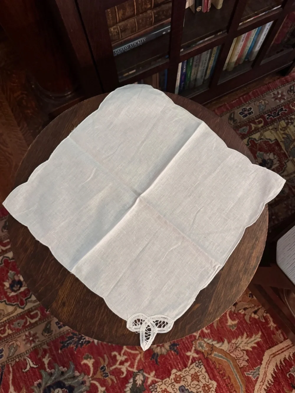 SET OF 6 BRAND NEW WHITE CLOTH NAPKINS COTTAGECORE VICTORIAN